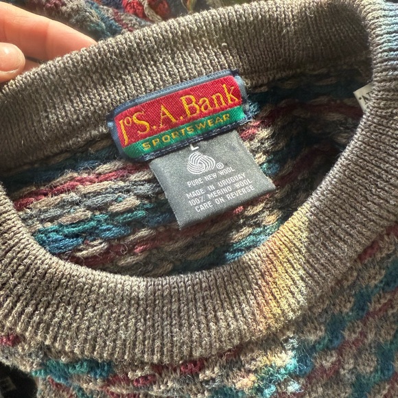 Jos. A. Bank Vintage Merino Wool Heavyknit Sweater - Picture 6 of 7